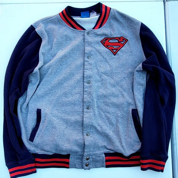 Superman Letterman Jacket Large - Picture 1 of 2